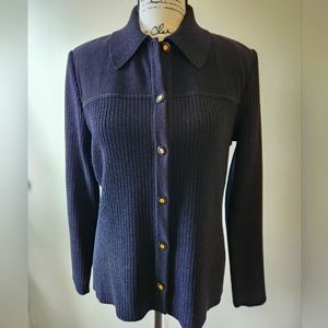 St. John Sport, Black Sweater, Size Medium, Excellent Condition!